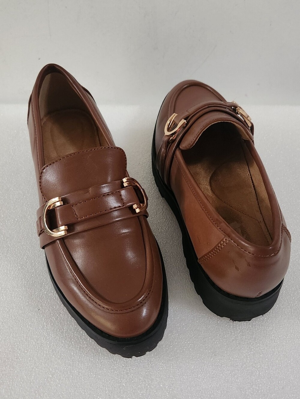 EASY SPIRIT MAGDALA SLIP ON LOAFER WOMEN SHOES COLOR BROWN SIZE US 6.5